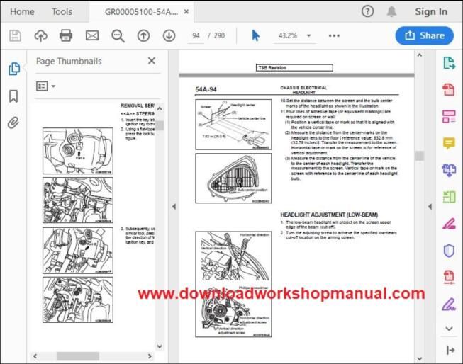 mitsubishi mirage service manual
